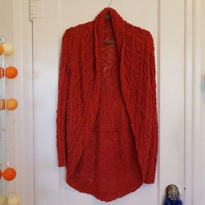 Knitted and Knotted Vent Cocoon Cardigan